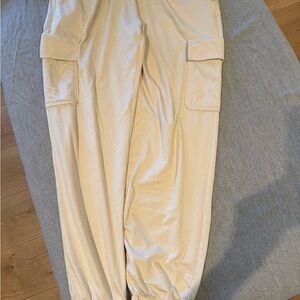 Vuori Cream Track Pants